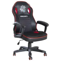 Phoenix Gaming-Stuhl MINECRAFT, Rot Schwarz - Kunstleder höhenverstellbar