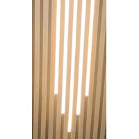Xenon 4525 LED Leuchten Mix Kunstst. Schiene sw 50-60-70-60-50cm