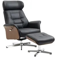 Homcom Relaxsessel mit Hocker, Fernsehsessel mit Liegefunktion, verstellbare Kopfstütze,