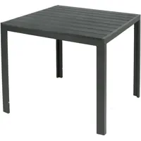 Mojawo Gartentisch 90 x 90 x 74 cm Anthrazit/Grau