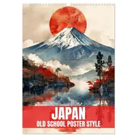 Calvendo Japan - Old School Poster Style (Wandkalender 2026