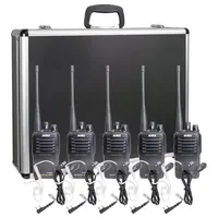 Alinco Team-Set DJ-PAX-4 + KEP-24-VK 150097 PMR-Handfunkgerät 5er Set