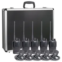 Alinco Team-Set DJ-VX-46 + EMS-76 150102 PMR-Handfunkgerät 5er Set,