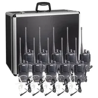 Alinco Team-Set DJ-PAX-4 + KEP-24-VK 150099 PMR-Handfunkgerät 10er Set