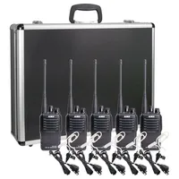 Alinco Team-Set DJ-VX-46 + KEP-24-AL 150101 PMR-Handfunkgerät 5er Set