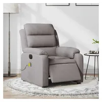VidaXL Massagesessel Elektrisch Taupe Stoff