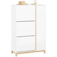 SoBuy Schuhschrank 80 x 122 x 34 cm weiß