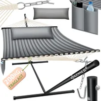 Kesser KESSER® Hängematte HILL mit Gestell Kissen Doppelhängematte für