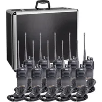 Alinco Team-Set DJ-PAX-4 + KEP-360-K 150100 PMR-Handfunkgerät 10er Set