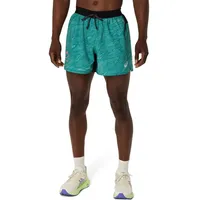 Asics Fujitrail Print Herren vêtement running homme - Vert