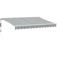 VidaXL Markise Automatisch Anthrazit & Weiß 350x250 cm