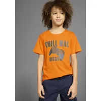 Kidsworld T-Shirt "Mit Spruch: CHILL MAL", Jungen, Gr. 164/170,