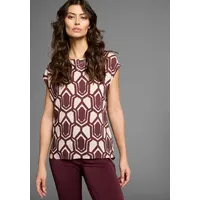 LAURA SCOTT Druckbluse in bordeaux-grafik | Gr.: 38