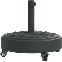 VidaXL Sonnenschirmständer mit Rollen für Ø38/48 mm Mast 27