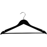 KESPER Formkleiderbügel,12er Pack, FSC, Schwarz