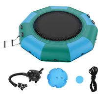 Vevor Aufblasbarer Wassertrampolin mit Leiter, Wasserdichte, Abriebfeste, Wassertrampoline 3,05