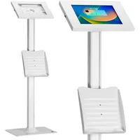 Maclean Brackets Maclean MC-476 Tablet-Bodenständer mit Diebstalschutz und Prospekthalter