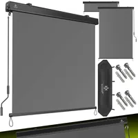 Kesser KESSER® Senkrechtmarkise Außenrollo Handkurbelmechanismus Balkonrollo Sonnen-und Sichtschutz, Beschattung