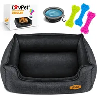 Lovpet Hundebett Hundekissen Hundekorb Chiller, Inkl. Napf + 3X