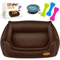 Lovpet Hundebett Hundekissen Hundekorb Chiller, Inkl. Napf + 3X