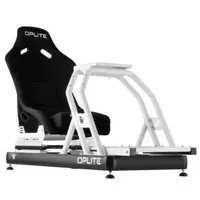 Oplite games OPLITE R8 Fury Rennsimulations-Cockpit weiß