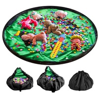 LandJoy Kinder Aufräumsack,Baby Spielzeug Aufbewahrung Spielmatte mit Tragegriff Spieldecke