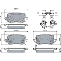 Bosch Bremsbelagsatz, Scheibenbremse