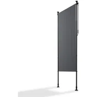 Juskys Senkrechtmarkise Barbados 100 x 310 cm Grau