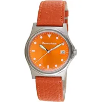 Messerschmitt - Fliegeruhr Orange / Silber - Quarz Herrenuhr