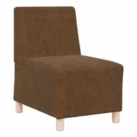 VidaXL Sofa Stuhl mit Kissen 1-tlg. braun