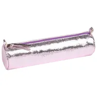 Clairefontaine 4x Céleste Schlampermäppchen Leder Ø5,5x22cm rosa 410106C
