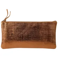 Clairefontaine 4x KLEO-PATHRA Schlampermäppchen Leder flach bronze 410036C