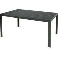 INDA-EXCLUSIV Gartentisch 150 x 90 x 74 cm Anthrazit/Grau
