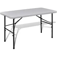 VidaXL Gartentisch Klappbar 122 x 74 x 74 cm