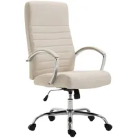 TPFLiving Bürostuhl Vallon Stoff Creme