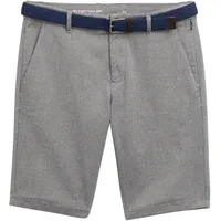 Tom Tailor Herren Stretch Slim Chino Shorts mit Gürtel,