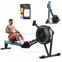 Merach – Klappbares Luftwiderstands-Rudergerät – lcd, ergonomischer Sitz, bis