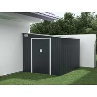 Vente-unique Gartenhaus Metall mit Anlehnfunktion - 5,49 m2 -