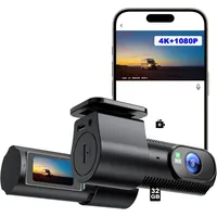 Avylet 4K+1080P Dashcam Auto Vorne Hinten, 5GHz Wi-Fi/APP Mini