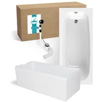 Calmwaters Calmwaters® Premium Badewanne Komplettset 170x75 cm Original, Made