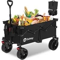 Sekey Bollerwagen Faltbar schwarz