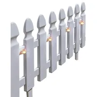 Hti-Living Beeteinfassung Länge 720 cm Zaun Weiß
