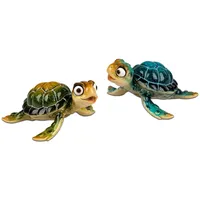Formano 2er Set Schildkrötenpaar 11 cm Deko Figuren Kunststein,