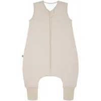 EMMA & NOAH Schlafsack mit Füßen 1.0 TOG, beige,
