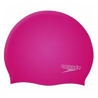 Speedo Plain Moulded Silicone Cap pink