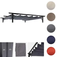 Mendler Ersatzbezug 370x300cm für Dach Pergola Pavillon HWC-C42 3,5x3,5m