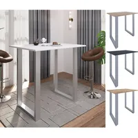 VCM Bartisch Holz Bartisch Stehtisch hoher Tisch Bartresen Tisch