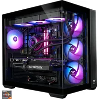 Thermaltake FTW RTX 5070 Ti Black, Gaming-PC - schwarz/transparent,