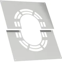 Jeremias DW-ECO 2.0 Deckenblende für Hinterlüftung, zweiteilig, 31-45° Edelstahl