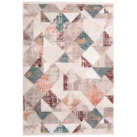 Kayoom Teppich Akropolis 225 Grau/Lachsrosa Z7BWS-200-300